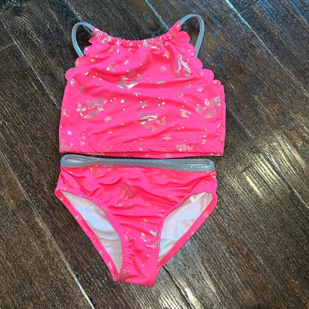 Penelope Mack Pink And Silver Mermaid 🧜‍♀️ Tankiki Size 7 EUC